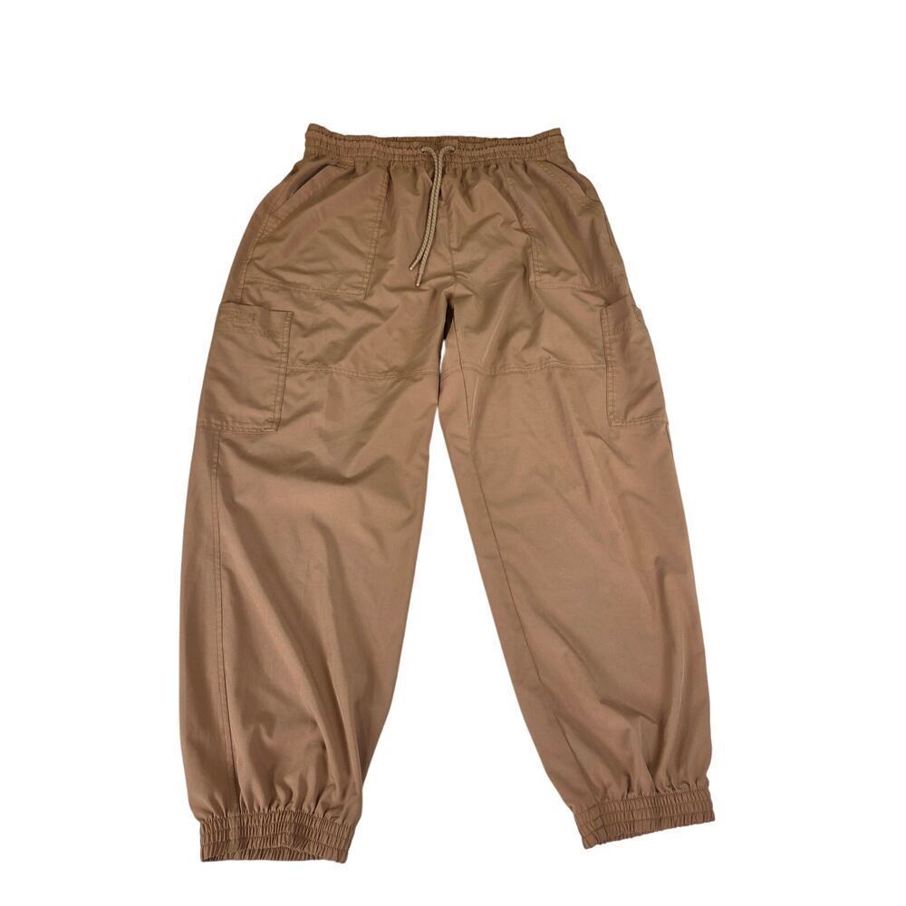 Old Navy Stretch Tech Dry  Jogger Pants L Women Quick Dry Taupe Tan Athletic